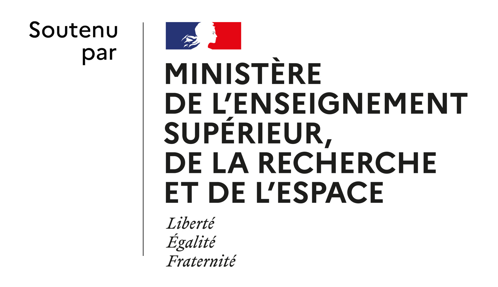 Soutenu par le ministère de l'Enseignement supérieur, de la Recherche et de l'Espace, République française